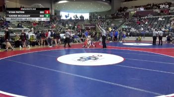 6A 113 lbs Semifinal - Xavier McCauley, Rogers High School vs Kyan Patton, Rogers Heritage High School