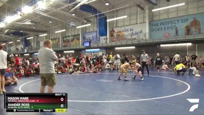 75 lbs Quarters & 1st Wb (16 Team) - Mason Mabe, Techfall Wrestling Club vs Xander Ross, Alabama Elite White