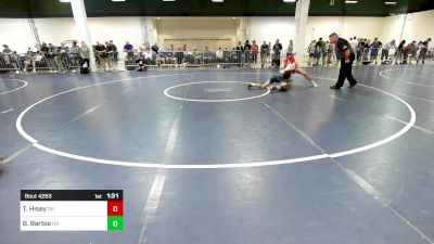 126 lbs Consi Of 16 #1 - Tate Hisey, OH vs Blake Bartos, OH