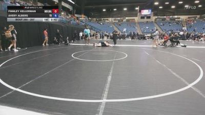 207 lbs Quarterfinal - Avery Albers, York University vs Finnley Kellerman, Baker University