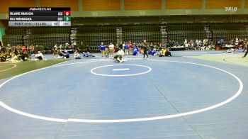 113 lbs Consi Of 4 - Blake Mauch, Corner Canyon vs Eli Mendoza, Gilroy