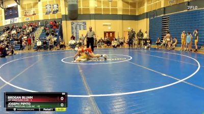 98 lbs Round 2 (8 Team) - Joseph Pipito, Delta Wrestling Club Inc. vs Brogan Bluhm, Jet Wrestling Club