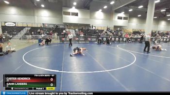 97 lbs Quarterfinal - Gavin Landers, IA vs Carter Kendrick, SD