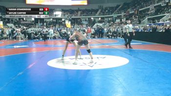 1-5A 120 1st Place Match - Havah Standridge, Deshler vs Jaylee Carter, Weaver
