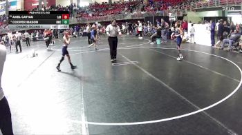 65 lbs Champ. Round 1 - Axel Cattau, Lakeview vs Cooper Mason, Norris Wrestling Club