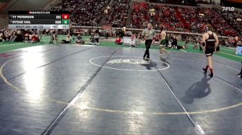 5A 126 lbs 5th Place Match - Ty Peterson, Shelley vs Rydge Vail, Bonneville