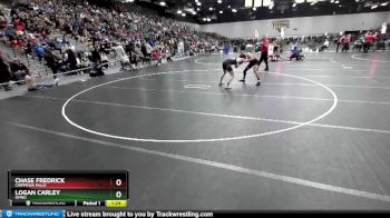 150 lbs Champ. Round 2 - Chase Fredrick, Chippewa Falls vs Logan Carley, Omro