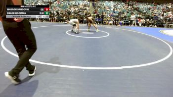 144 lbs Quarterfinal - Madden Sandoval, Crook County vs Drake Hooiman, Slam