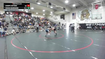 165 lbs 1st Place Match - Joseph Antonio, St. John Bosco vs Cross Rodriguez, Calvary Chapel/SA