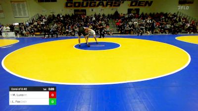 153 lbs Consi Of 8 #2 - Matthew Luna, St. Francis vs Liam Fox, Cheyenne East (WY)