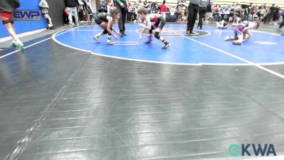 58 lbs Consi Of 4 - Grant Remus, Barnsdall vs Adalena Chay, Harrah Little League Wrestling