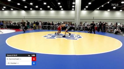 132 lbs Consi Of 16 #1 - Gordon Carmichael, Ga vs Beau Hooker, Nc