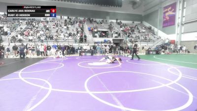 53 kg Champ. Rd Of 32 - Carlye Ana Boenau, Argo Wrestling Club vs Ruby Jo Henson, BullTrained Wrestling