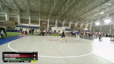 175 lbs Round 2 - Ryan Hatley, Bear River Wrestling Club vs Matthew Bailey, Wasatch Wrestling Club