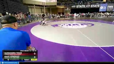 59-64 lbs Quarterfinal - Maite Gonzalez, Warden Elite Wrestling vs Alessandra Tovar, Prosser Wrestling Academy