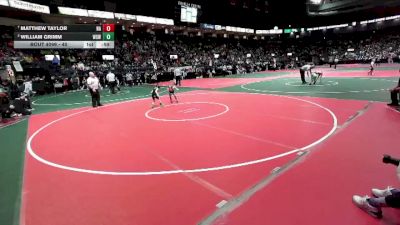 40 lbs Quarterfinal - Matthew Taylor, NA vs William Grimm, WSW1