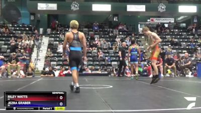130 lbs Semifinal - Riley Watts, IA vs Jezra Graber, IN