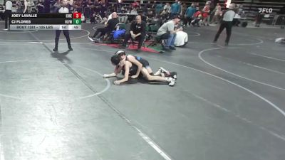 105 lbs 7th Place - Joey LaValle, Edge Wrestling vs Cj Flores, Olympic