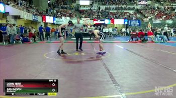 AA - 132 lbs Cons. Round 1 - Sam Nevin, Belgrade vs John Hire, Missoula Sentinel