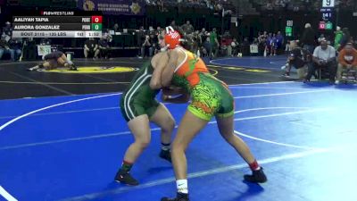 135 lbs Round Of 32 - Aaliyah Tapia, Porterville (CS) vs Aurora Gonzalez, Perris (SS)