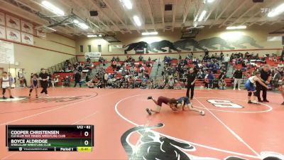 82 lbs Semifinal - Cooper Christensen, Cle Elum Mat Miners Wrestling Club vs Boyce Aldridge, Steelclaw Wrestling Club