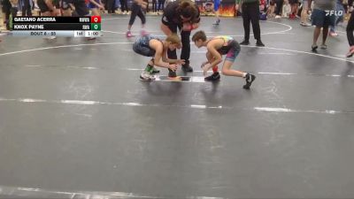 65 lbs Quarterfinal - Knox Payne, Roundtree Wrestling Academy vs Gaetano Acerra, Mighty Warriors Wrestling Acad