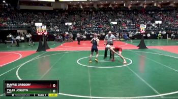 150 lbs Semifinal - Mavrik Gregory, MVK1 vs Tyler Josleyn, MOE1