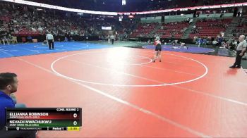 Girls 138 lbs Cons. Round 2 - Ellianna Robinson, Sheboygan South Girls vs Nevaeh Nwachukwu, Saint Croix Falls Girls