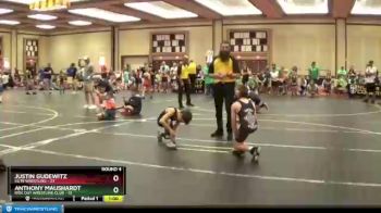 75 lbs Round 4 (6 Team) - Anthony Maushardt, Ride Out Wrestling Club vs Justin Gudewitz, Elite Wrestling