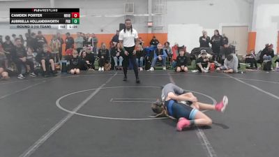 76 lbs Round 3 (10 Team) - Camden Porter, Neighborhood Wrestling vs Aubriella Hollandsworth, Prodigy