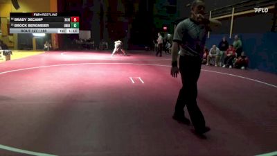 165 lbs Round 1 - Brock Bergmeier, Union, LaPorte City vs Brady DeCamp, Xavier, Cedar Rapids