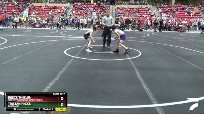 76 lbs Quarterfinal - Tristan Hicks, Renegades vs Reece Thielen, Ark City Takedown Wrestling Cl