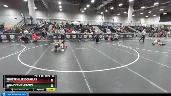 92 lbs Champ. Round 3 - Trusten Lee Douglas, OK vs William Du Chemin, WI