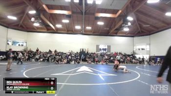 133 lbs Cons. Round 2 - Klay Browning, Sierra College vs Ben Quilpa, Sacramento City College