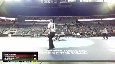 165 lbs 3rd Place Match - Coy Bender, Terre Haute South vs Oliver Hallett, Indian Creek