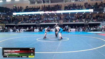 160 lbs Champ. Round 1 - Madden Cockroft, Bethel High School vs Tristan Campbell, Gambell