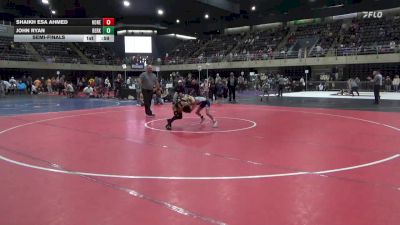 62 lbs Semifinal - Shaikh Esa Ahmed, Honeoye Falls vs John Ryan, Berkeley Twp