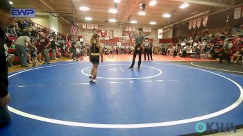 49 lbs Rr Rnd 1 - Lainey Davie, Salina Wrestling Club vs Ava Overholser, Warrior Wrestling Club