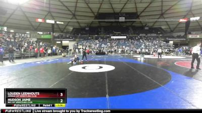 100 lbs Quarterfinal - Louden Leenhouts, Jungle Cat Wrestling Club vs Hudson Jaime, Big Cat Wrestling Club