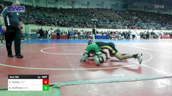 118 lbs Consi Of 16 #2 - Zack Flores, Lawton, MacArthur Ok vs Ayden Huffman, Bishop McGuinness JH