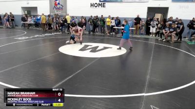 97 lbs Round 2 - Naveah Branham, Anchor Kings Wrestling Club vs McKinley Bock, Soldotna Whalers Wrestling Club