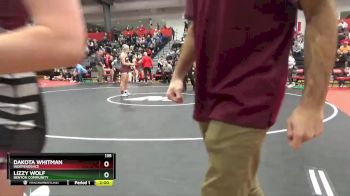 135 lbs Semifinal - Lizzy Wolf, Benton Community vs Dakota Whitman, Independence