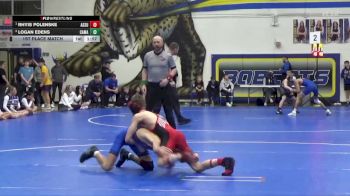 106 lbs 1st Place Match - Rhyis Polenske, Assumption, Davenport vs Logan Edens, Camanche