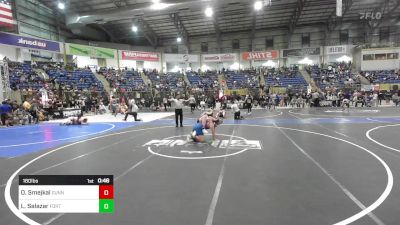180 lbs Consi Of 16 #2 - Owen Smejkal, Gunnison Middle School vs Luciano Salazar, Fort Lupton MS