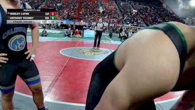 6A 285 lbs Champ. Round 1 - Anthony Toomey, Eagle vs Wesley Layne, Capital