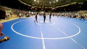 144 lbs Rr Rnd 3 - Ahlijah Daniels, Blue T McLain vs Kehlan Corbbrey, Tulsa Blue T Panthers