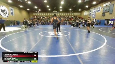 113 lbs Champ. Round 2 - Jesus Gamboa, Farmersville vs Dominic Day, St. Joseph/Santa Maria