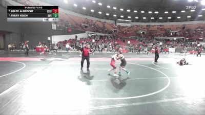 90 lbs Cons. Semi - Arlee Albrecht, Marathon vs Avery Koch, Spring Valley / Elmwood