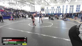 125 lbs Champ. Round 1 - Vanessa Rodriguez, Gabrielino vs Lenie Brown, Mission Viejo