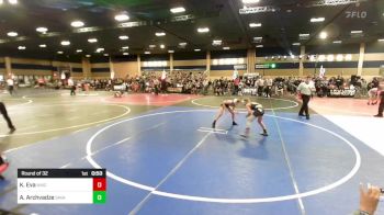 78 lbs Round Of 32 - Kellen Eva, Aniciente TC vs Anzor Archvadze, Savage House WC